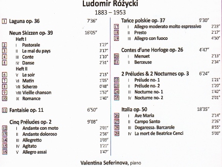 Ludomir Róźycki Piano Works 2